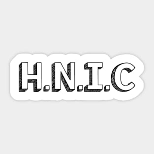 H.N.I.C / / Typography Design Sticker